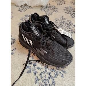 New Adidas Dame 8 Admit One Mens 8.5 Black Basketball Shoes Athletic Sneakers